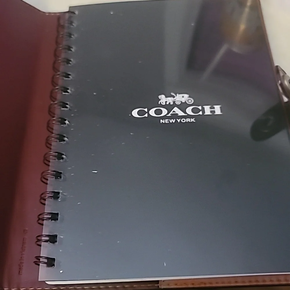 Coach Embossed Leather Notebook W/ Peanuts Characters- Great Item- NWOT